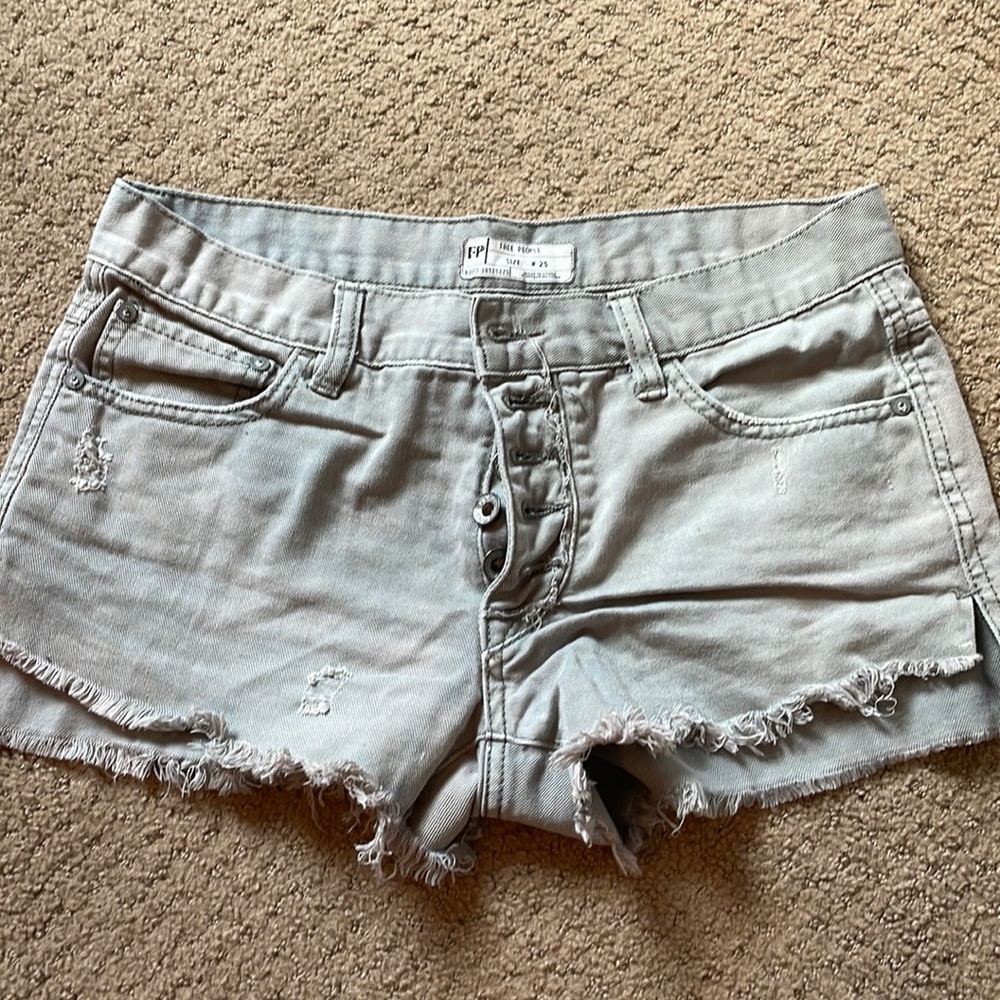 Free people denim shorts